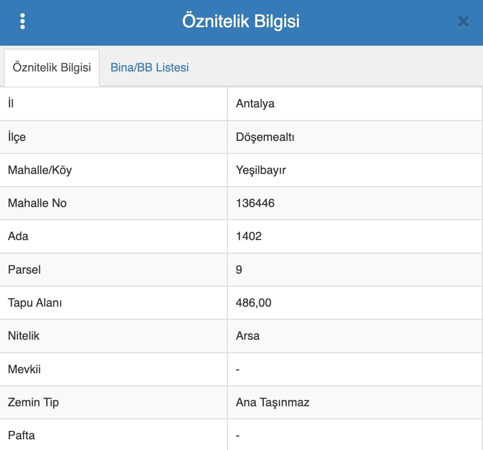 YEŞİLBAYIR MH ORFE YANI ORMANA CEPHE 486M2 İMARLI ARSA