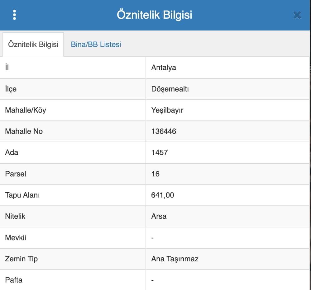 DÖŞEMEALTI YEŞİLBAYIR'DA 641M2 ORMANA CEPHE SATILIK İMARLI ARSA