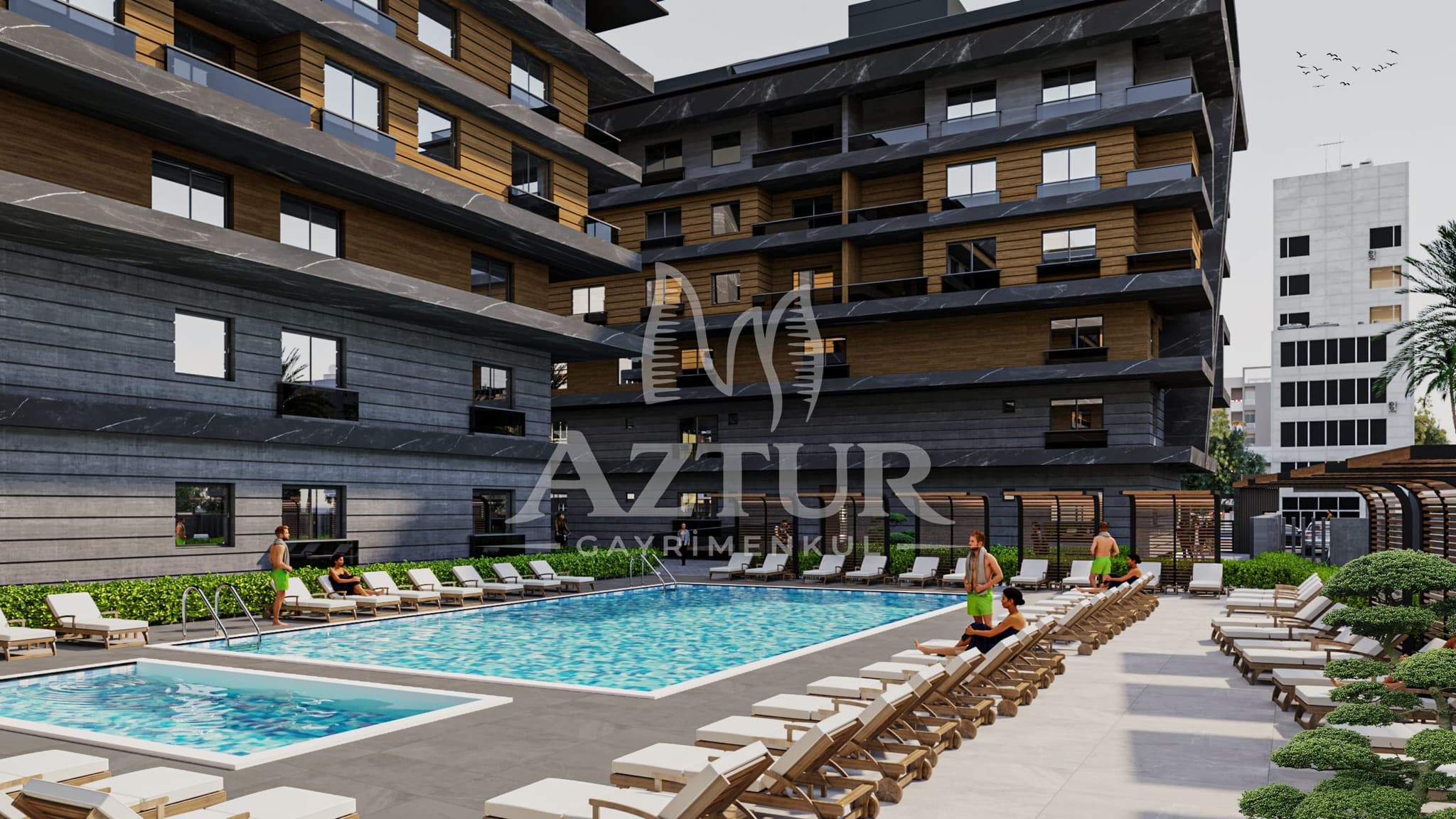 SARISU'DA HAVUZLU SİTE İÇERİSİNDE BAHÇE DUBLEKS 2+1 / 3+1 DUBLEKS SATILIK DAİRE